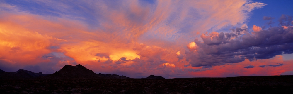 Clouds in the sky at sunset Arizona USA Canvas Art - Panoramic Images (6 x 18)