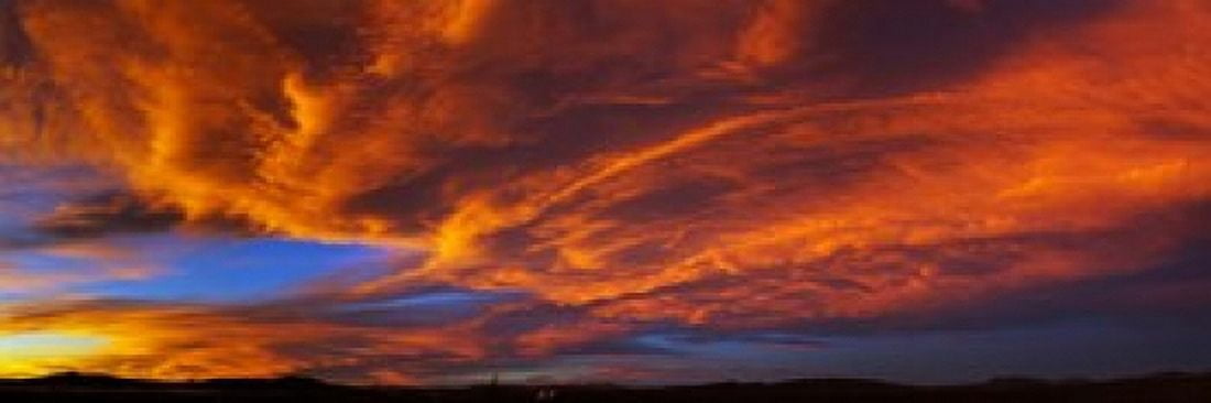 Clouds in the sky at sunset Taos Taos County New Mexico USA Canvas Art - Panoramic Images (18 x 6)