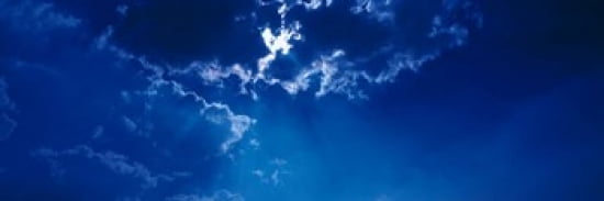 Clouds over Dava Moor Nairn Scotland Canvas Art - Panoramic Images (36 x 12)
