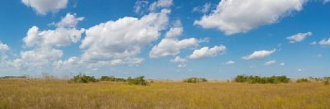 Clouds over Everglades National Park Florida USA Canvas Art - Panoramic Images (36 x 12)