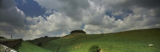 Clouds over Kirkcarrion copse Middleton-In-Teesdale County Durham England Canvas Art - Panoramic Images (36 x 12)