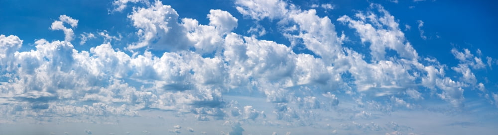 Clouds over Lake Superior Minnesota USA Canvas Art - Panoramic Images (6 x 21)