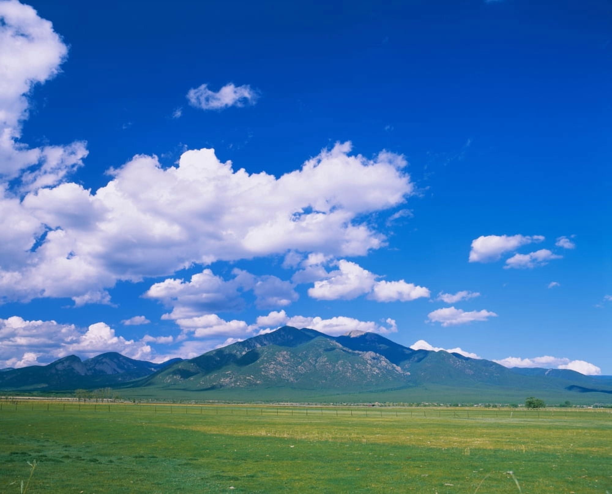 Clouds over a mountain range Taos Taos County New Mexico USA Canvas Art - Panoramic Images (28 x 22)