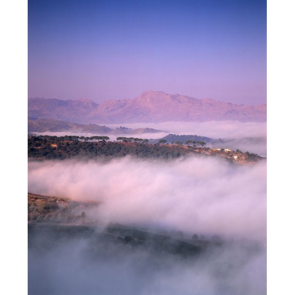 Clouds over a valley Guadalevin Valley Ronda Malaga Province Andalusia Spain Canvas Art - Panoramic Images (22 x 27)