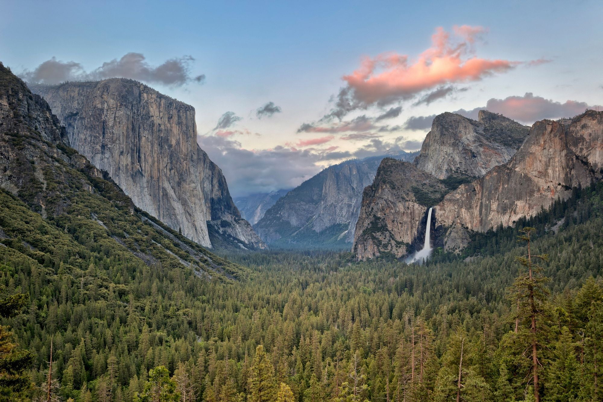 Clouds over a valley Yosemite Valley Yosemite National Park California USA Canvas Art - Panoramic Images (27 x 9)