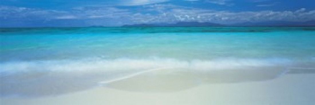 Clouds over an ocean Great Barrier Reef Queensland Australia Canvas Art - Panoramic Images (18 x 7)