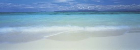 Clouds over an ocean Great Barrier Reef Queensland Australia Canvas Art - Panoramic Images (36 x 13)