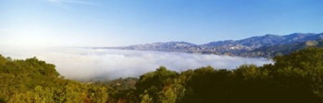 Clouds over an ocean Los Padres National Forest California USA Canvas Art - Panoramic Images (18 x 6)