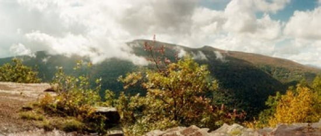 Clouds over mountain Catskill Mountains New York State USA Canvas Art - Panoramic Images (15 x 6)