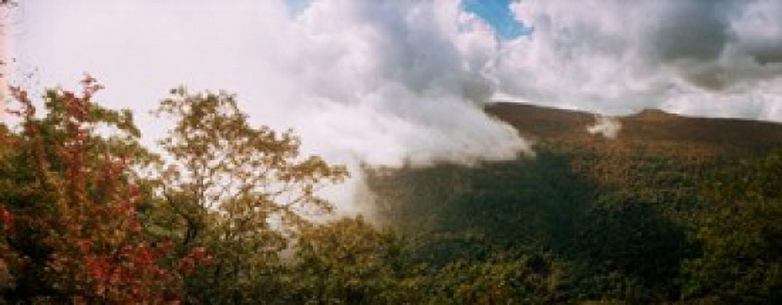 Clouds over mountain Catskill Mountains New York State USA Canvas Art - Panoramic Images (15 x 6)