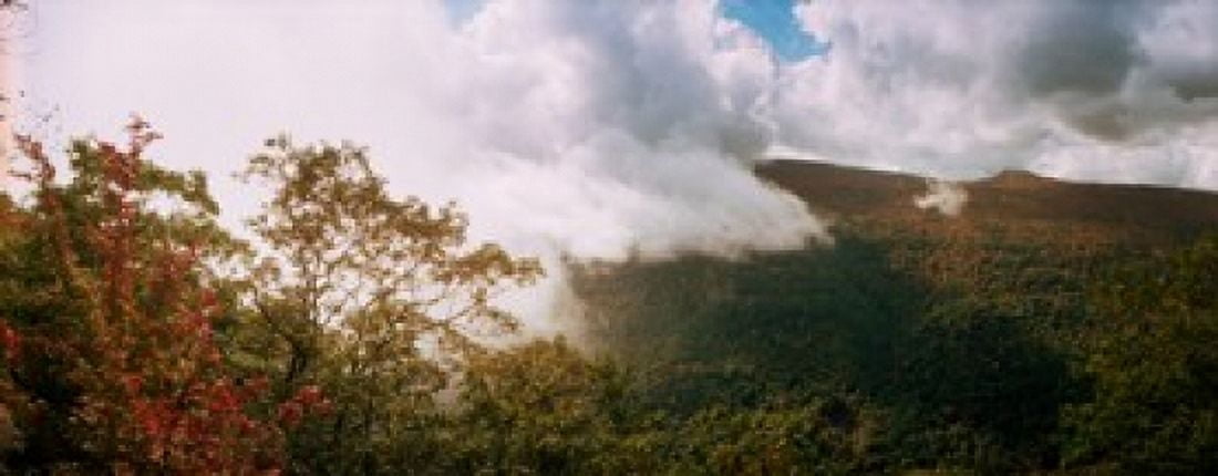 Clouds over mountain Catskill Mountains New York State USA Canvas Art - Panoramic Images (30 x 12)