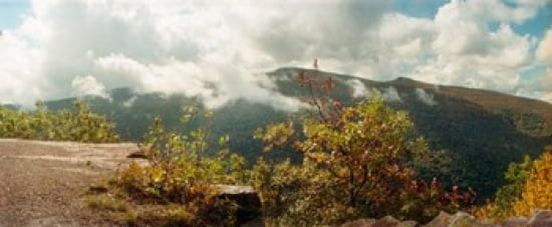 Clouds over mountain range Kaaterskill Falls area Catskill Mountains New York State USA Canvas Art - Panoramic Images (15 x 6)
