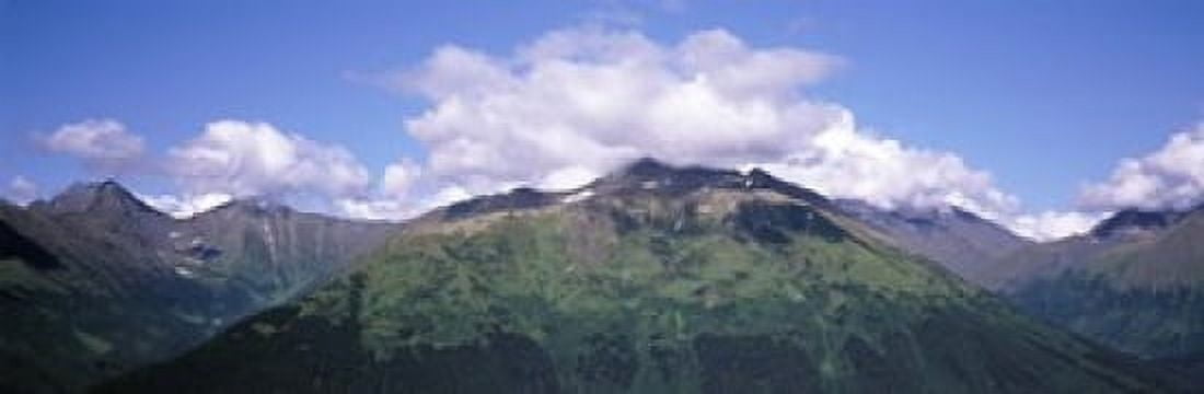 Clouds over mountain range Seward Highway Kenai Peninsula Alaska USA Canvas Art - Panoramic Images (18 x 6)