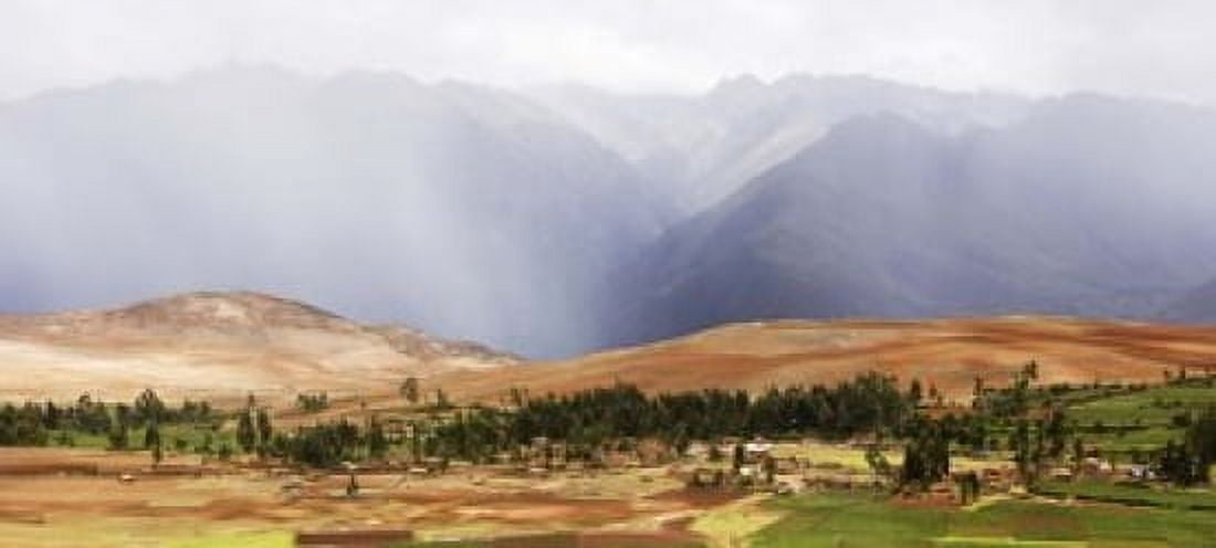 Clouds over mountains Andes Mountains Urubamba Valley Cuzco Peru Canvas Art - Panoramic Images (15 x 7)