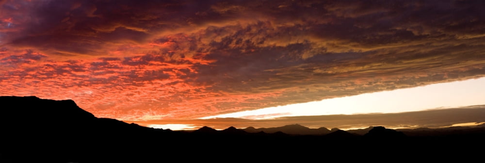Clouds over mountains Atlas Mountains Morocco Canvas Art - Panoramic Images (36 x 12)