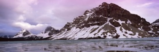 Clouds over mountains Banff Alberta Canada Canvas Art - Panoramic Images (36 x 12)