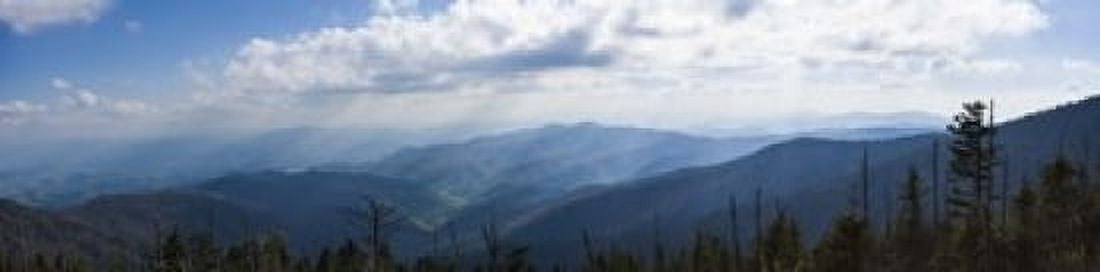 Clouds over mountains Great Smoky Mountains National Park Blount County Tennessee USA Canvas Art - Panoramic Images (20 x 5)