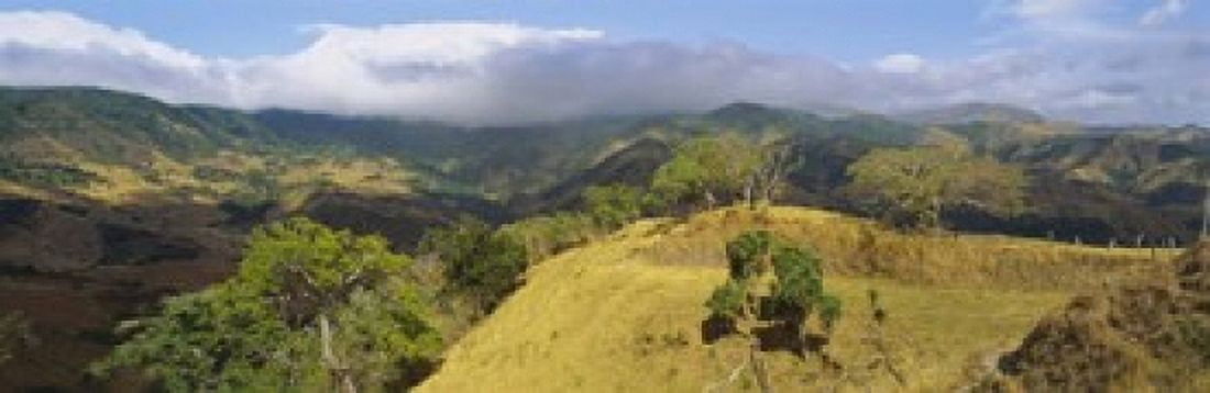 Clouds over mountains Monteverde Costa Rica Canvas Art - Panoramic Images (18 x 6)