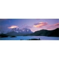thumbnail image 1 of Clouds over mountains  Towers of Paine  Torres del Paine National Park  Chile Poster Print by  - 36 x 12, 1 of 1