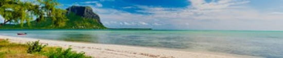 Clouds over the Indian Ocean Le Morne Mountain Benitiers island Mauritius Island Mauritius Canvas Art - Panoramic Images (24 x 5)
