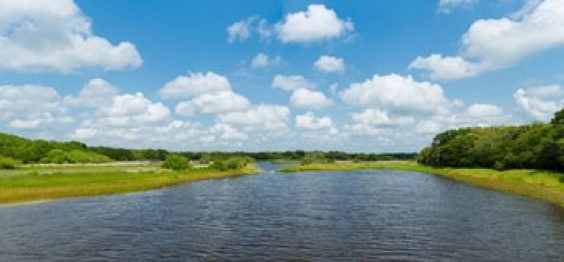Clouds over the Myakka River Myakka River State Park Sarasota County Florida USA Canvas Art - Panoramic Images (24 x 12)