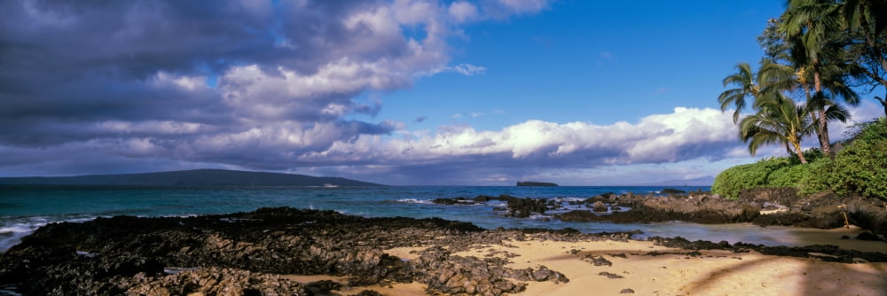Clouds over the Pacific ocean Maui Hawaii USA Canvas Art - Panoramic Images (27 x 9)