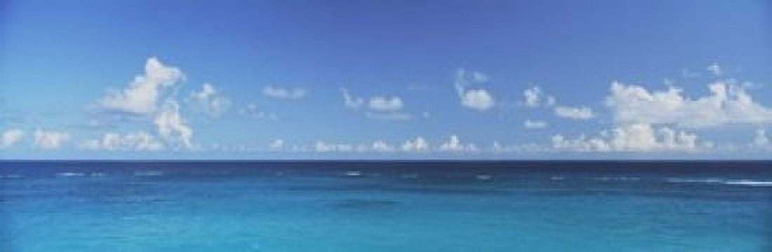 Clouds over the ocean Atlantic Ocean Bermuda Canvas Art - Panoramic Images (18 x 6)