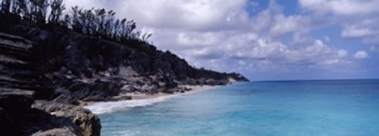 Clouds over the sea Bermuda Canvas Art - Panoramic Images (36 x 13)