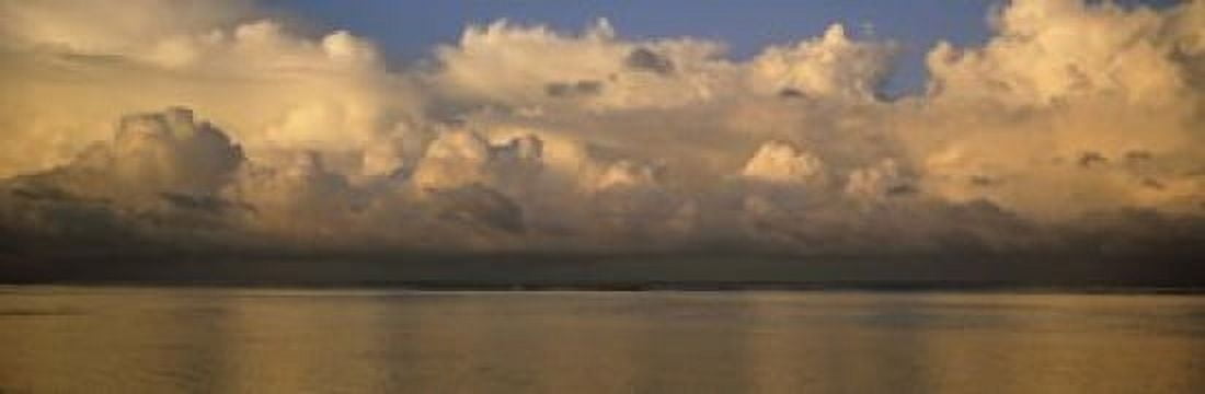 Clouds over the sea Canvas Art - Panoramic Images (18 x 6)