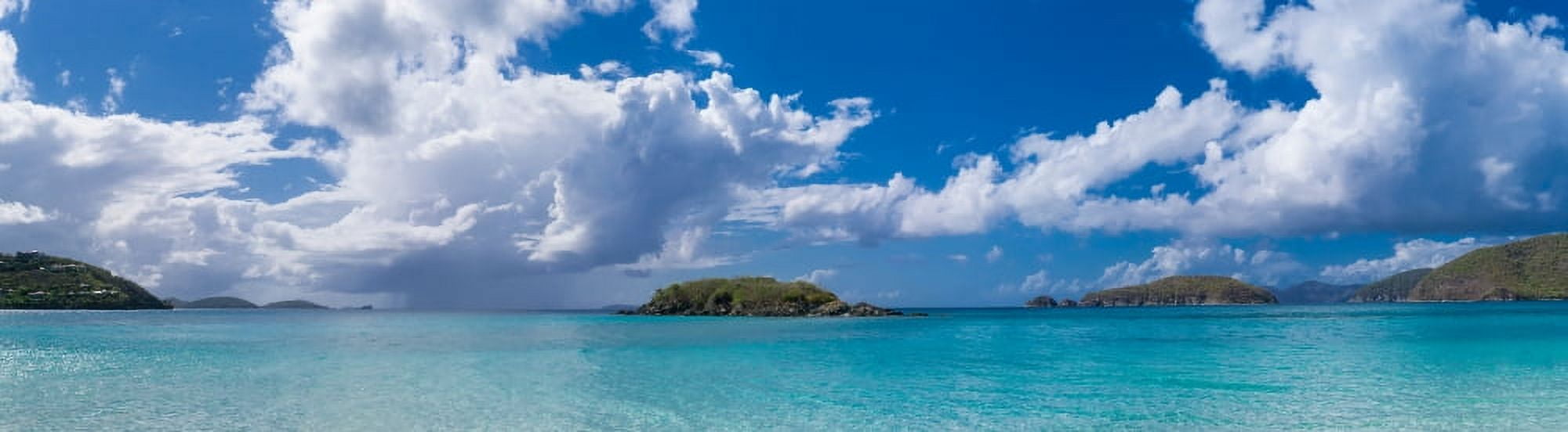 Clouds over the sea Cinnamon Bay St John Us Virgin Islands Canvas Art - Panoramic Images (33 x 9)