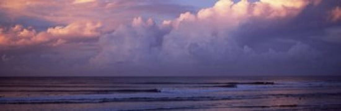 Clouds over the sea Gold Coast Queensland Australia Canvas Art - Panoramic Images (18 x 6)