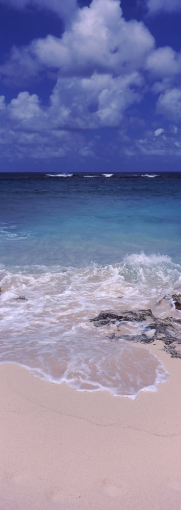 Clouds over the sea Island Harbour Anguilla Canvas Art - Panoramic Images (27 x 9)
