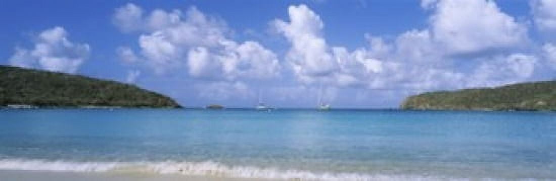 Clouds over the sea Salt Pond Bay Virgin Islands National Park St John US Virgin Islands Canvas Art - Panoramic Images (18 x 6)