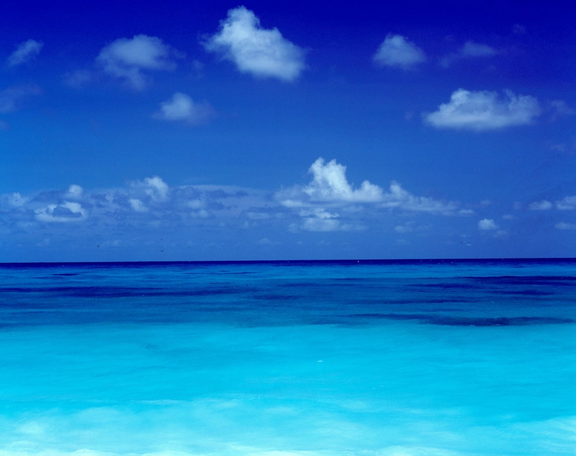 Clouds over the seascape Maldives Canvas Art - Panoramic Images (12 x 36)