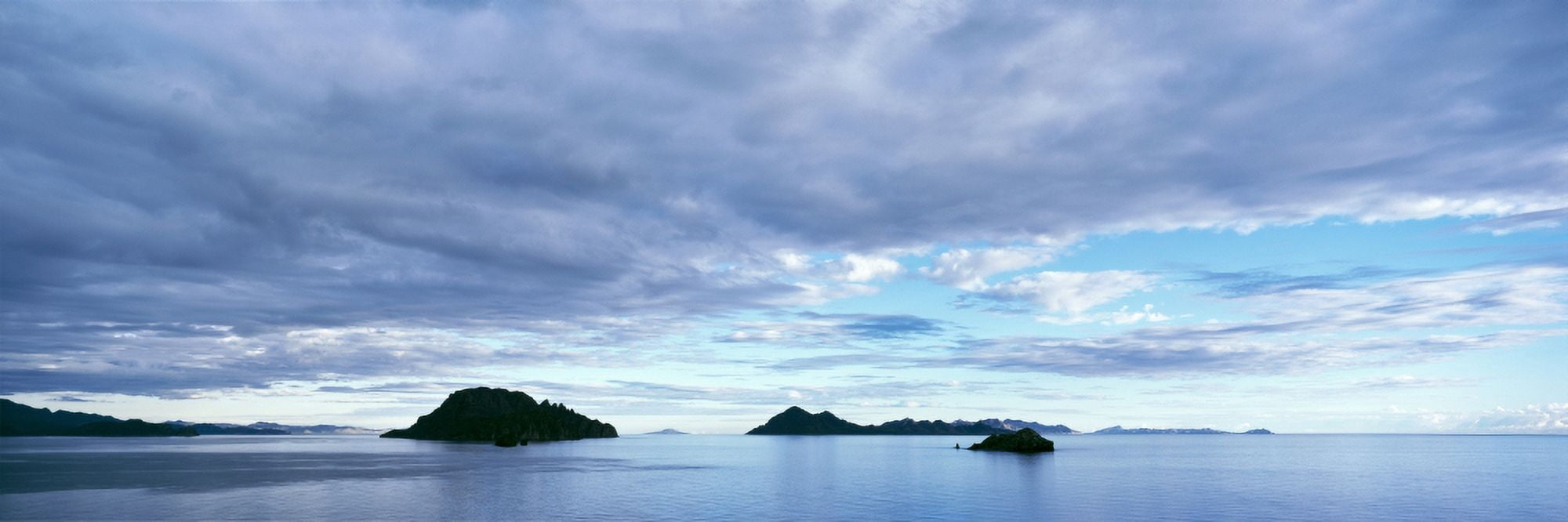 Clouds over the sea near Villa del Palmar Punta el Puertecito Loreto Bay National Marine Park Baja California Sur Mexico Canvas Art - Panoramic Images (27 x 9)