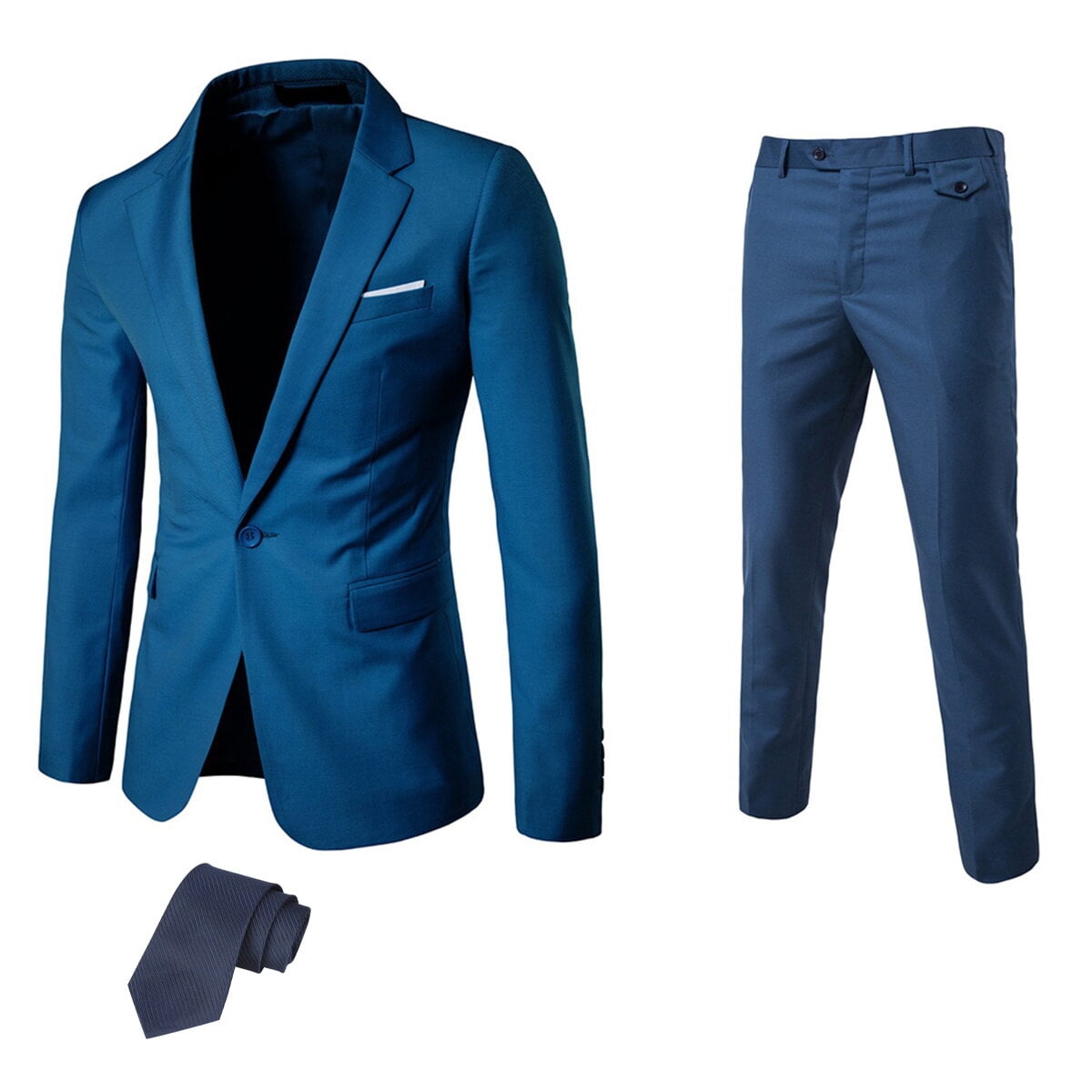Men Suit Slim Fit Blazer & Pants 2Pcs main image 0