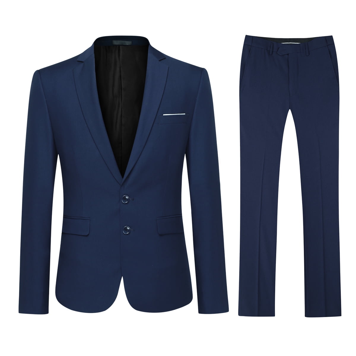 Men's Slim-Fit Two-Piece Suit With Tailored Blazer And Pants For Modern Formal Wear main image 1