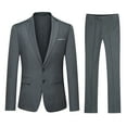 thumbnail image 1 of Cloudstyle Men's 2 Piece Suits Slim Fit 2 Button Dress Suit Jacket Blazer & Pants Set XY05, 1 of 6