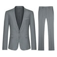 thumbnail image 1 of Cloudstyle Men's 2 Piece Suits Slim Fit 2 Button Dress Suit Jacket Blazer & Pants Set XY05, 1 of 6