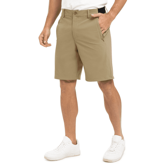 Cloudstyle Men's Casual Shorts Loose Fit Stretch Elastic Waist Summer 5-Inch Inseam