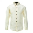 thumbnail image 1 of Cloudstyle Men's Casual Solid Long Sleeve Shirt - Relaxed Fit, Soft Fabric for Everyday Wear, 1 of 8