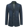 thumbnail image 1 of Cloudstyle Men's Multi-Pocket Denim Casual Blazer, 1 of 11