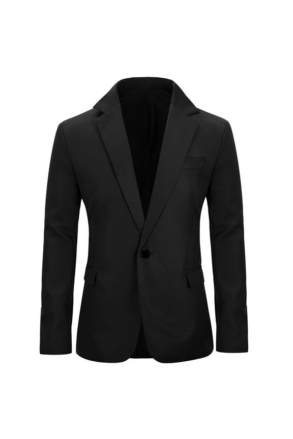 Men's Slim Fit 1 Button Lapel Jacket
