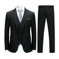thumbnail image 1 of Cloudstyle Men's Slim Fit 3 Piece Suit One Button Business Wedding Prom Suits Blazer Tux Vest & Trousers, 1 of 18