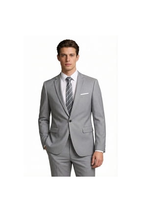 Men's Slim Fit One Button Solid Suit Blazer Jacket Casual Party Sport Coat