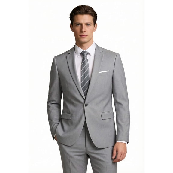 Cloudstyle Men's Slim Fit One Button Solid Suit Blazer Jacket Casual Party Sport Coat