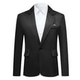 thumbnail image 1 of Cloudstyle Men's Slim Fit Single-Breasted Blazer with One Button & Center Vent - Casual Wrinkle-Free Sport Coat for Everyday Wear, 1 of 14