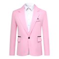 thumbnail image 1 of Cloudstyle Men's Slim Fit Single-Breasted Blazer with One Button & Center Vent - Casual Wrinkle-Free Sport Coat for Everyday Wear, 1 of 12