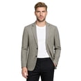 thumbnail image 1 of Cloudstyle Men's Solid Color Notch Lapel Two-Button Linen Blazer - Casual Regular Fit Spring/Fall No Back Vent Jacket, 1 of 12