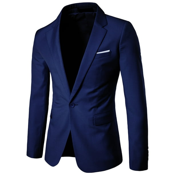 Cloudstyle Men's Suit Jacket One Button Slim Fit Sport Coat Business ...